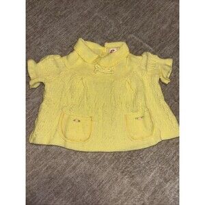 Vintage Love Spun by Celebrity Baby Knit Top Yellow L Japan Fits Cabbage Patch